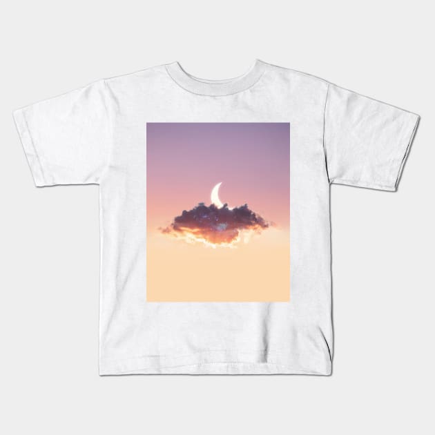 Up there with you Kids T-Shirt by klajdmurataj
